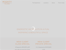 Tablet Screenshot of mightypilates.com